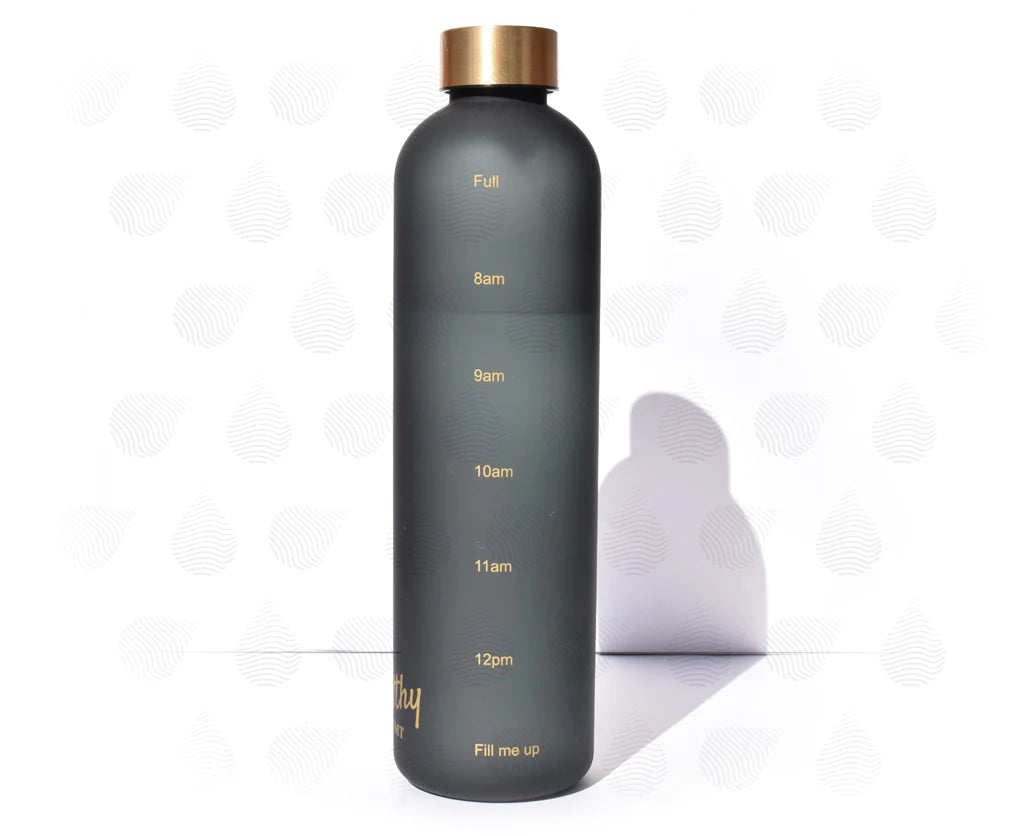 Water Bottle with Time Markings