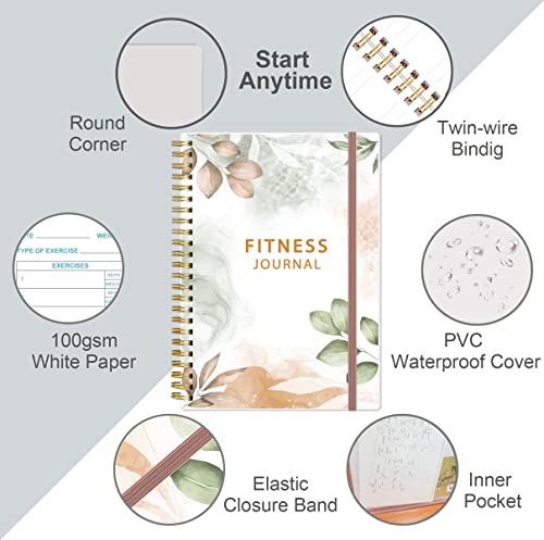 Simplified Fitness Journal: Daily Personal Health & Wellness Tracker