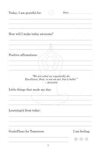 Gratitude Journal: Invest A Few Minutes Each Day To Develop thankfulness, mindfulness and positivity