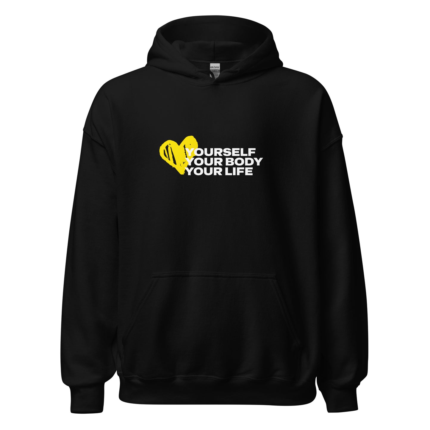 Love Yourself (Black) | Women's Hoodie by HealthyMVMT