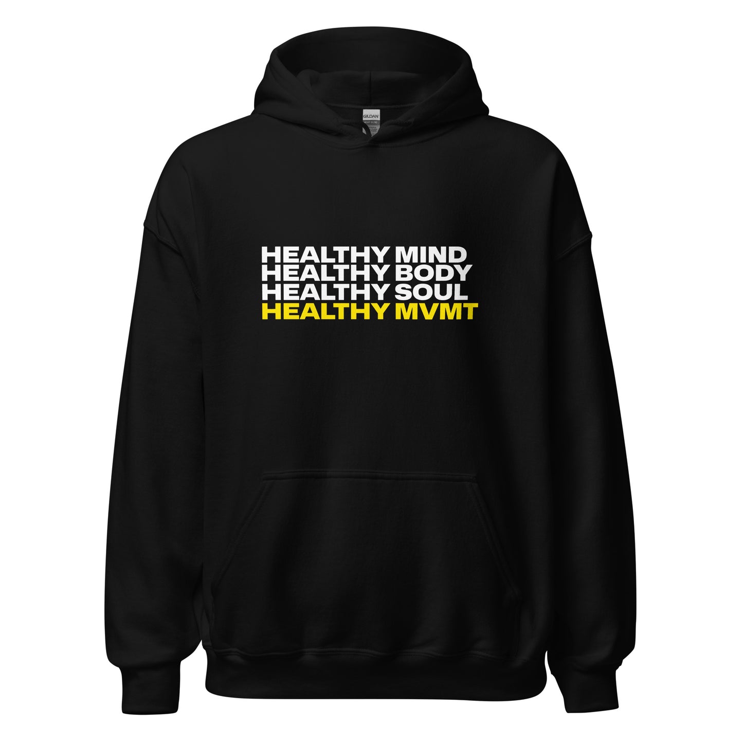 Mind Body Soul (Black) | Women's Hoodie by HeathyMVMT