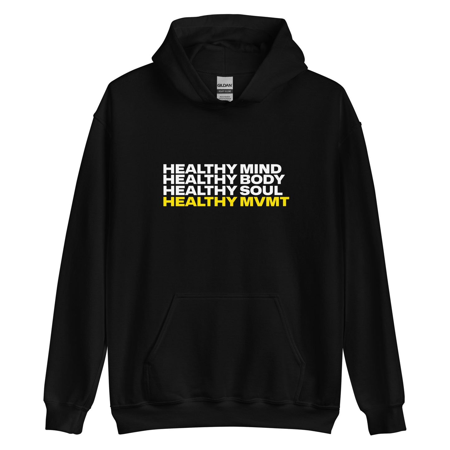 Mind Body Soul (Black) | Women's Hoodie by HeathyMVMT
