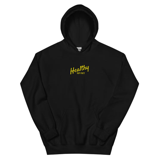HealthyMVMT (Black) | Men's Hoodie by HealthyMVMT