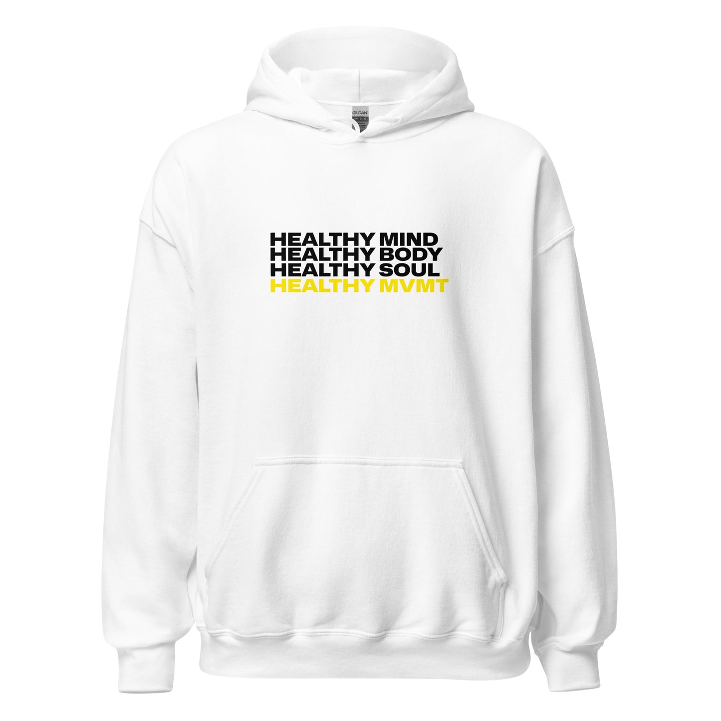 Mind Body Soul (White) | Women's Hoodie by HealthyMVMT