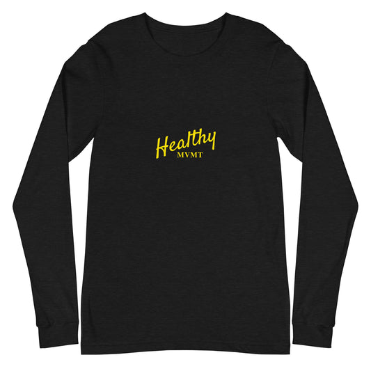 HealthyMVMT (Black) | Women's Long Sleeve Tee by HealthyMVMT