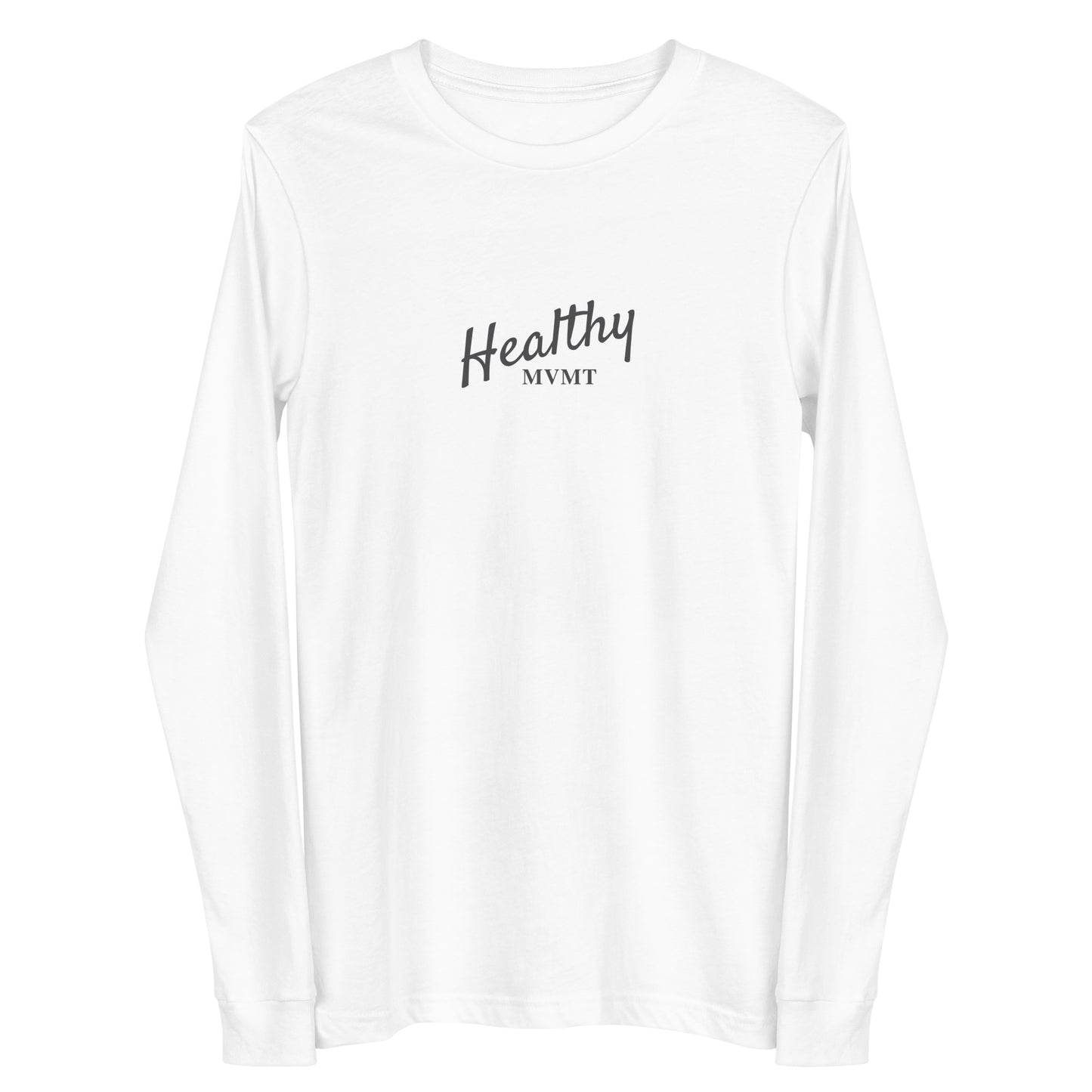 HealthyMVMT (White) | Women's Long Sleeve Tee by HealthyMVMT